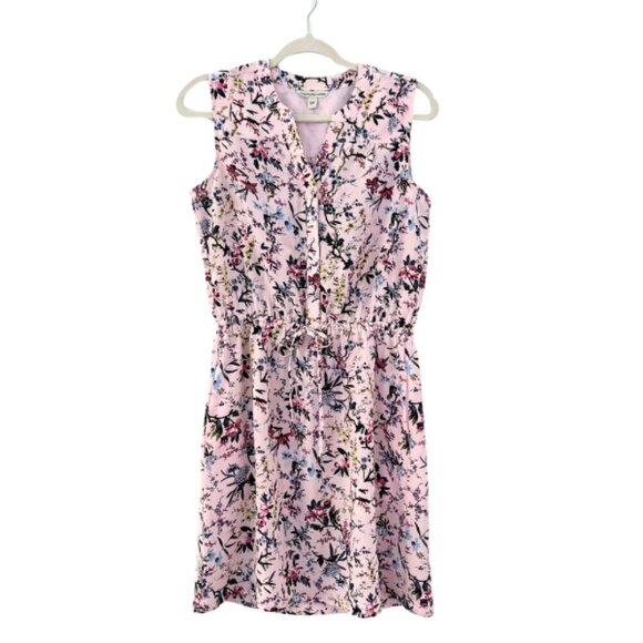 Catherine Malandrino Dresses & Skirts - Catherine Malamdrino Size Small Floral Dress Tie Waist Pockets Cottagecore Fairy